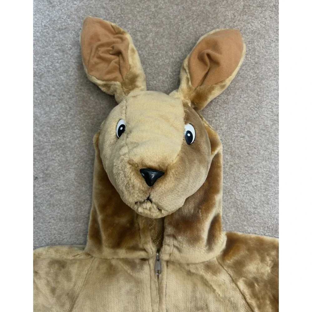 KANGAROO Plush Halloween Costume Brown Fur Kids Dress Up Child Large 6-7